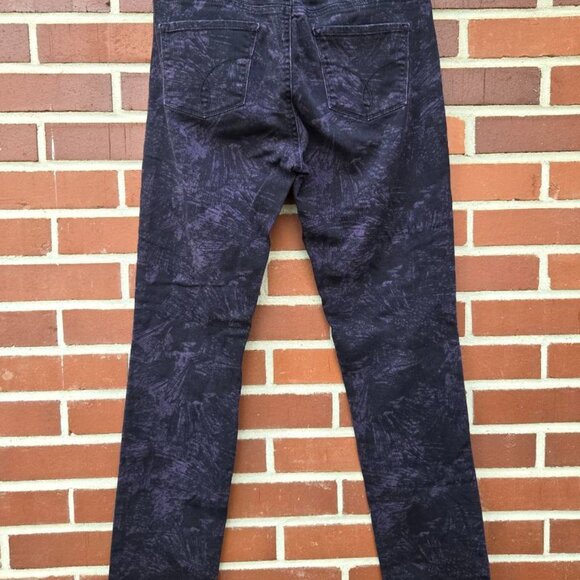 Calvin Klein Ankle Skinny Jeans - Black & Purple - Size 30/10 - Picture 2 of 6